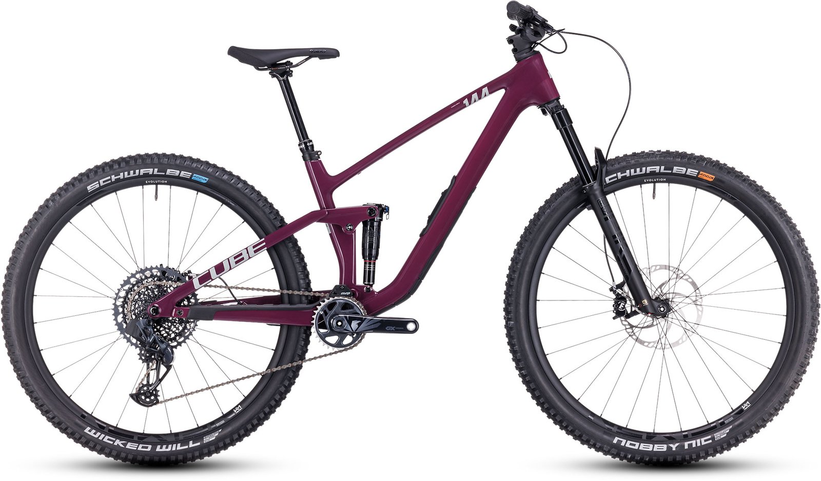 Cube Stereo ONE44 C:68X SLX wine'n'grey