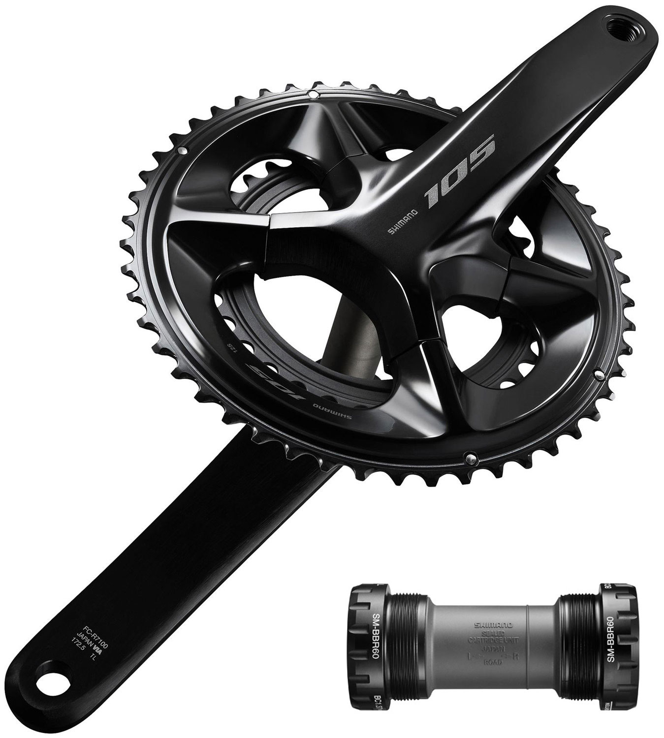 Shimano 105 R7100 Gruppo disco a 2x12 velocità 140/140 mm - immagine 2