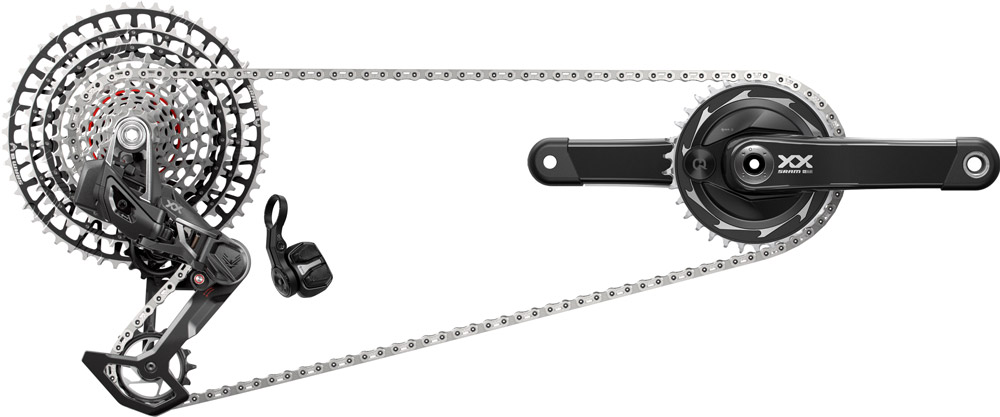 SRAM XX SL Eagle AXS Trasmissione DUB Powermeter a 12 velocità