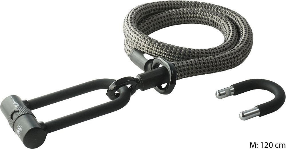 texlock Occhiello U/X - Chiusura a U con cavo tessile con anima in acciaio - immagine 2